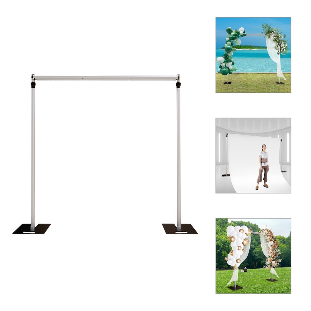 10*10ft Adjustable Backdrop Stand，Background Holder，Square Wedding Backdrop Rack