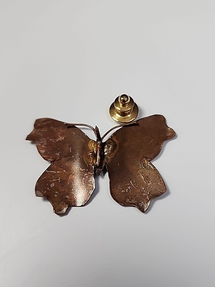 Butterfly Lapel Pin Large Size Thin Metal