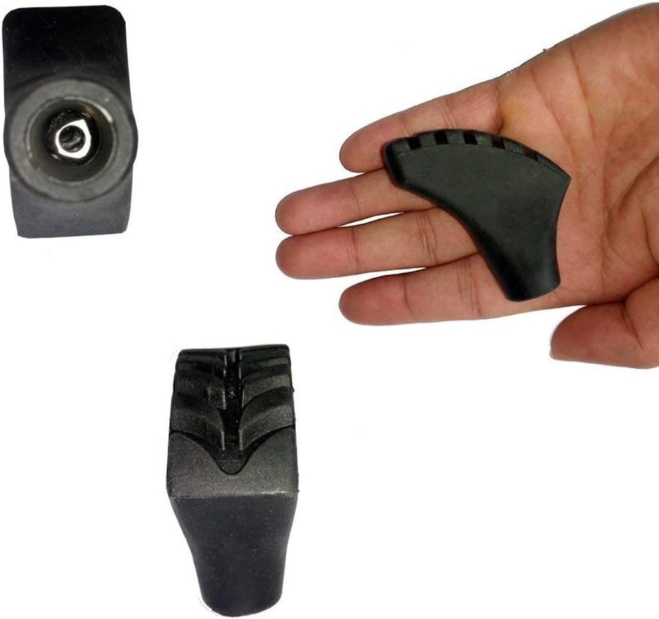 Durable Replacement Rubber Tips Set for Walking & Trekking Poles - 4 Pairs
