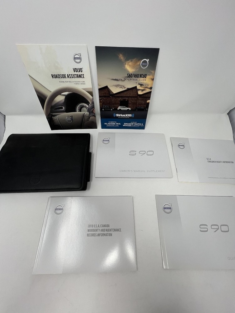 2018 Volvo S90 Owners Manual OEM Complete Set