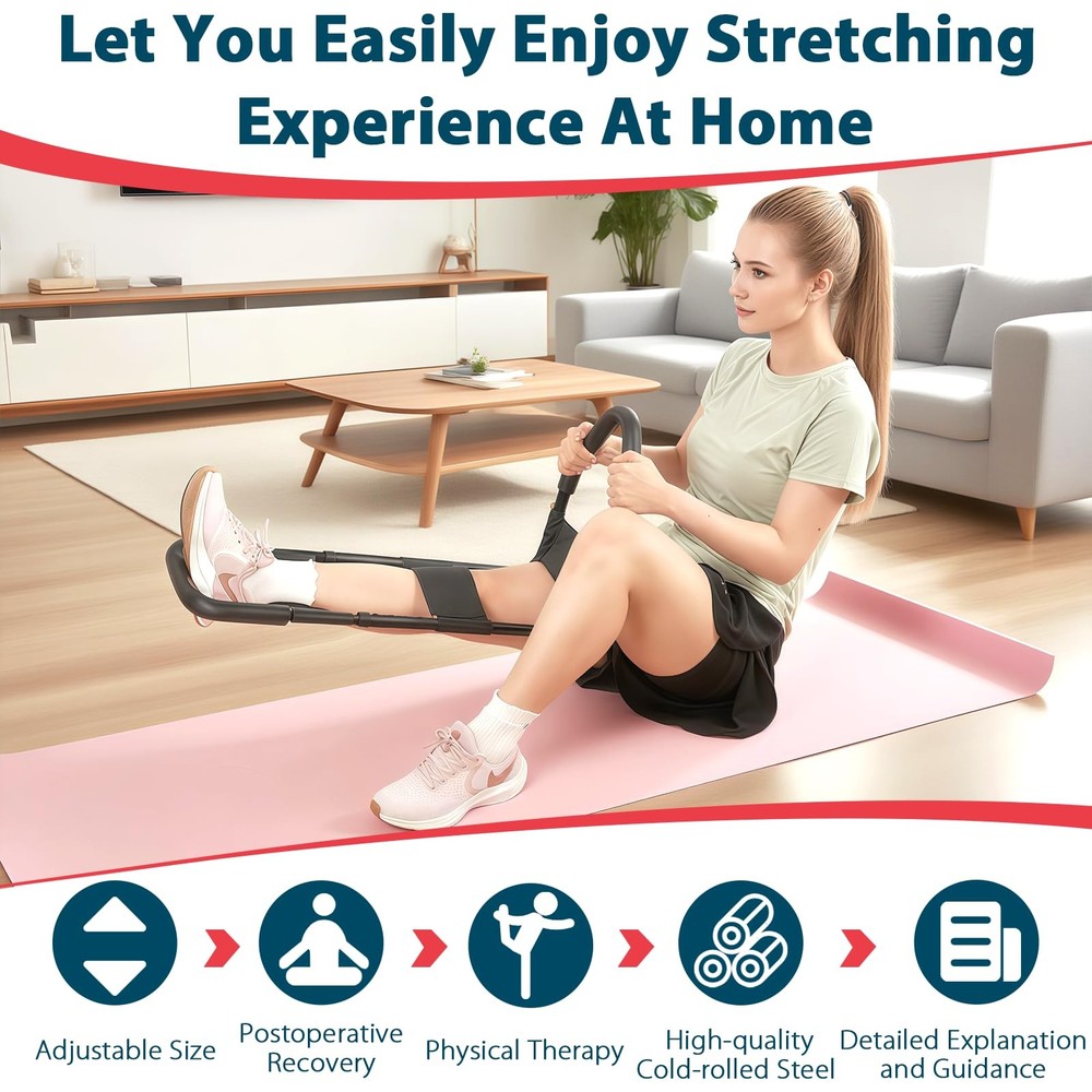 Hamstring Stretcher, Knee Extension Device, Adjustable Lower Back Stretcher, ...