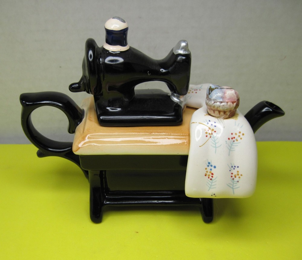 Old Ceramic GiftCo Creamer - Sewing Machine