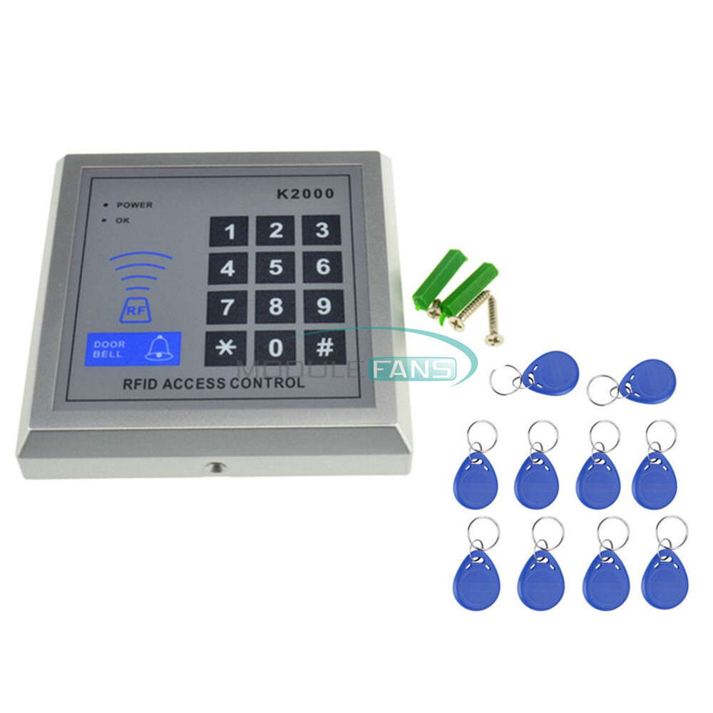 500 User Entry Door Lock Access Security RFID Proximity Control System +180 Keys