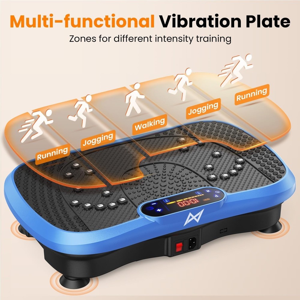 Compact Vibration Plate Exercise Machine - Full Body Shaker for Weight Loss