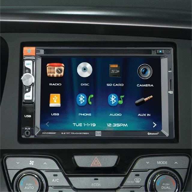 Dual XDVD269BT CD Player Bluetooth USB AUX Input 6.2" Touch Screen LCD™