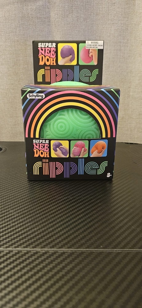Super NeeDoh Ripple Green 4.25" Squish Ball