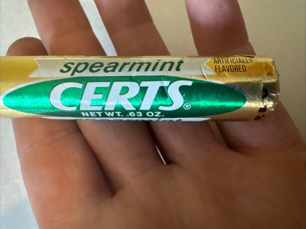 CERTS Spearmint mints with Retsyn