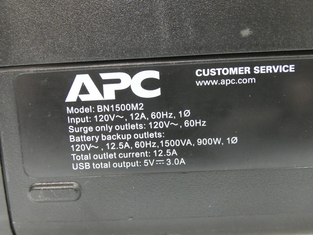 APC Back-UPS BR1500M2 UPS Uninterruptible Battery System w/Batteries