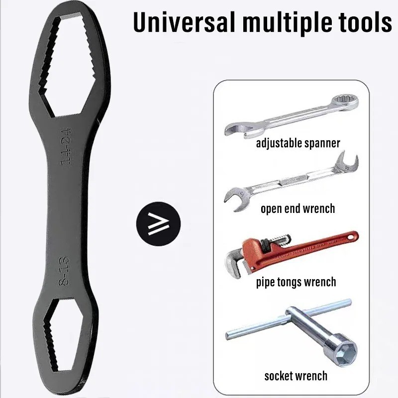 8-24mm Universal Torx Wrench Self-tightening Adjustable Both Ends Spanner Tools