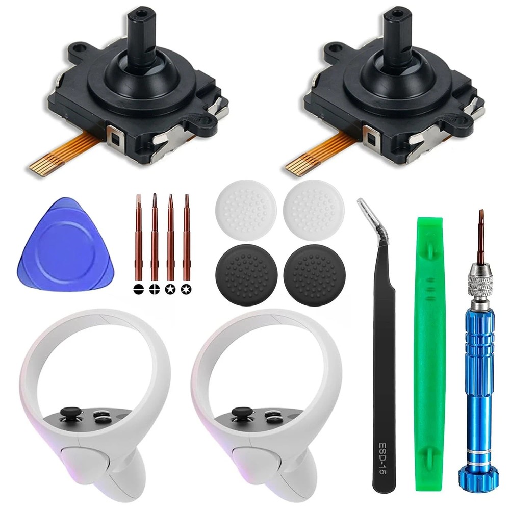 2 Pack Joystick Replacement for Oculus Quest 2/3 Controller/Meta Quest 2/3 Contr