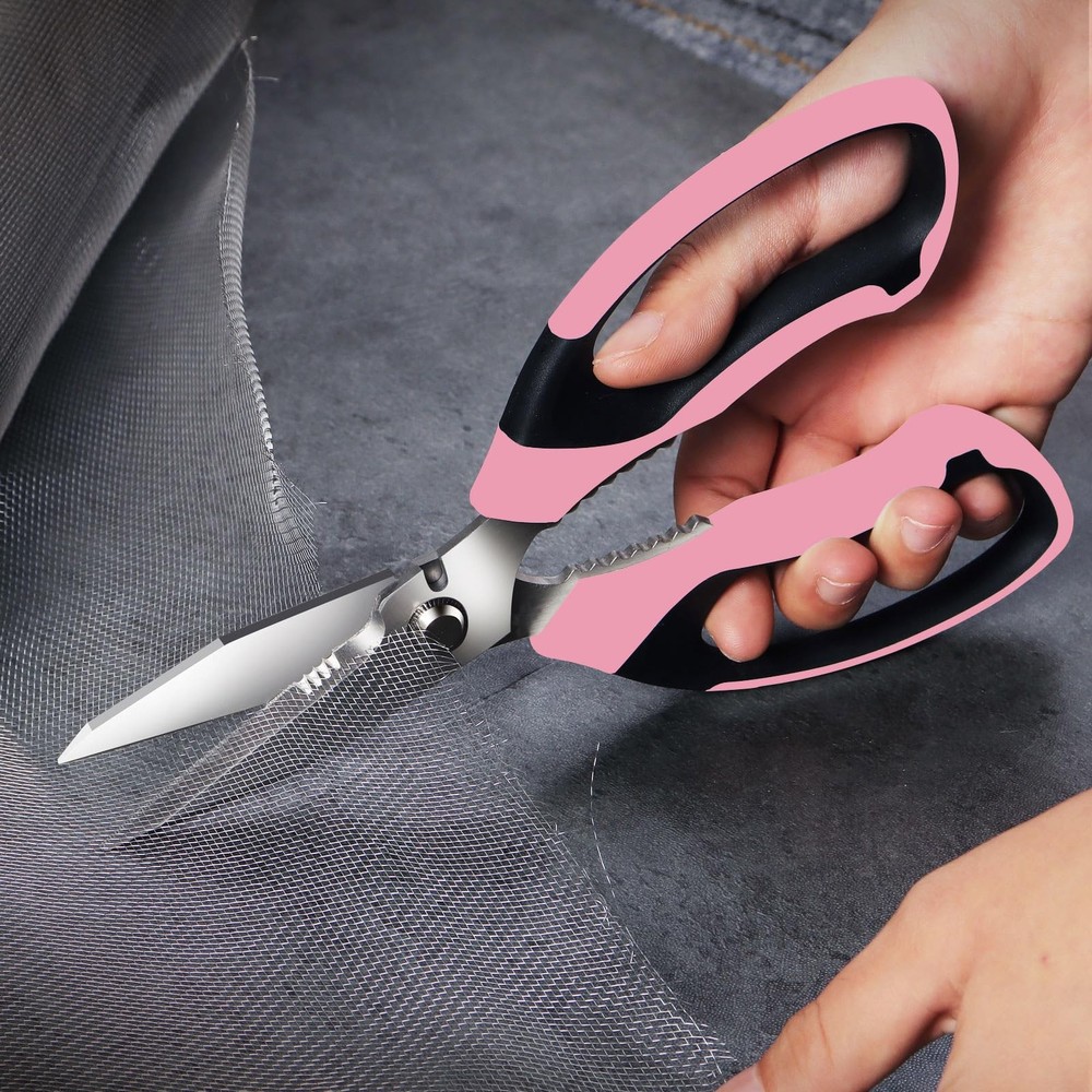 Heavy Duty Scissors Multipurpose - Sharp Utility Scissors All Purpose, Easy C...