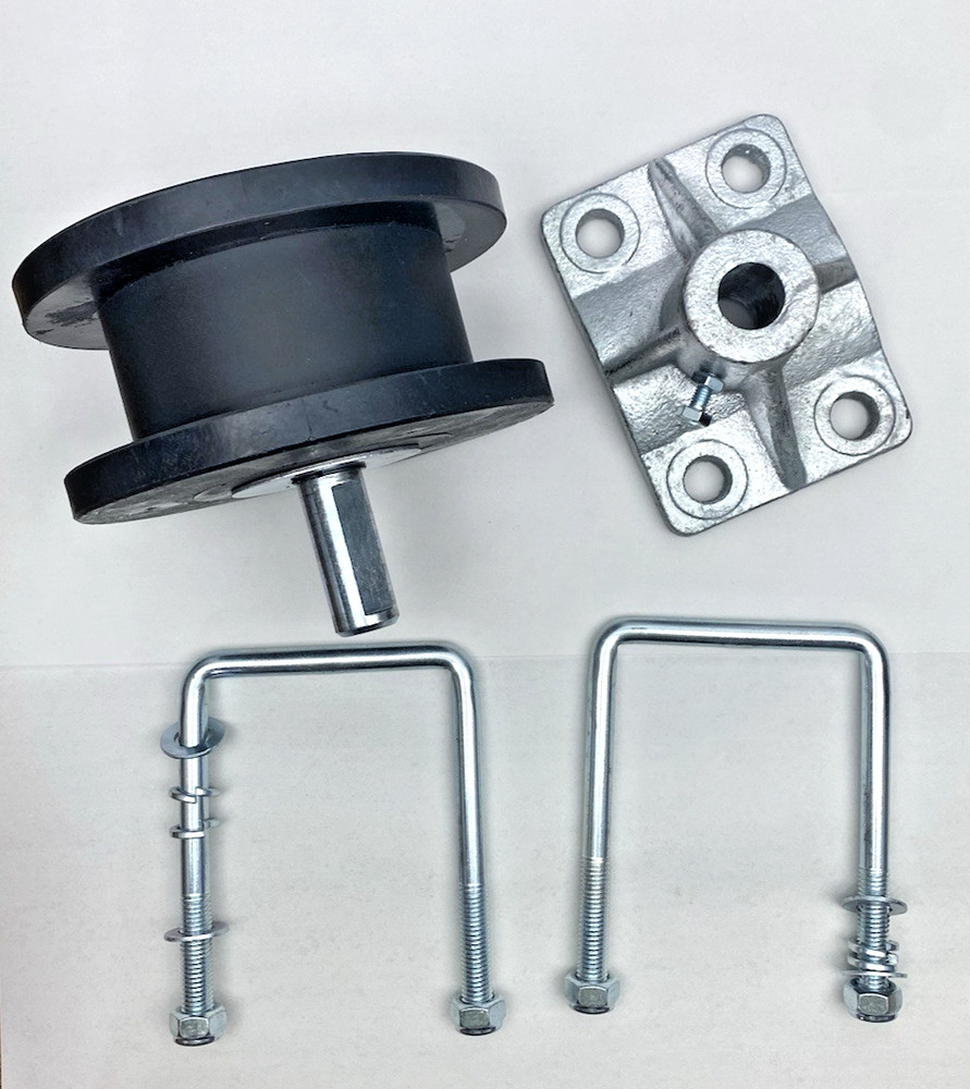 4" Square Post x 2" Square Gate Frame Nylon Cantilever Gate Roller