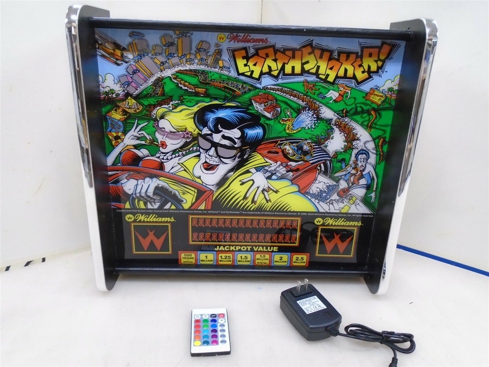 Williams Earthshaker Pinball Head LED Display light box