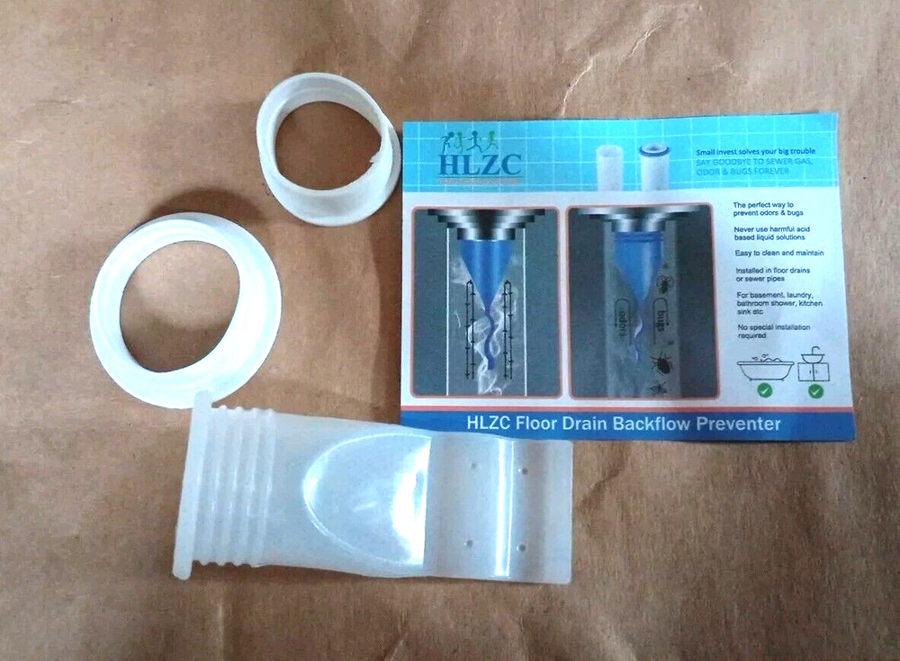 Drain Backflow Preventer One Way Valve for Pipes Tubes Bathroom Floor Drain