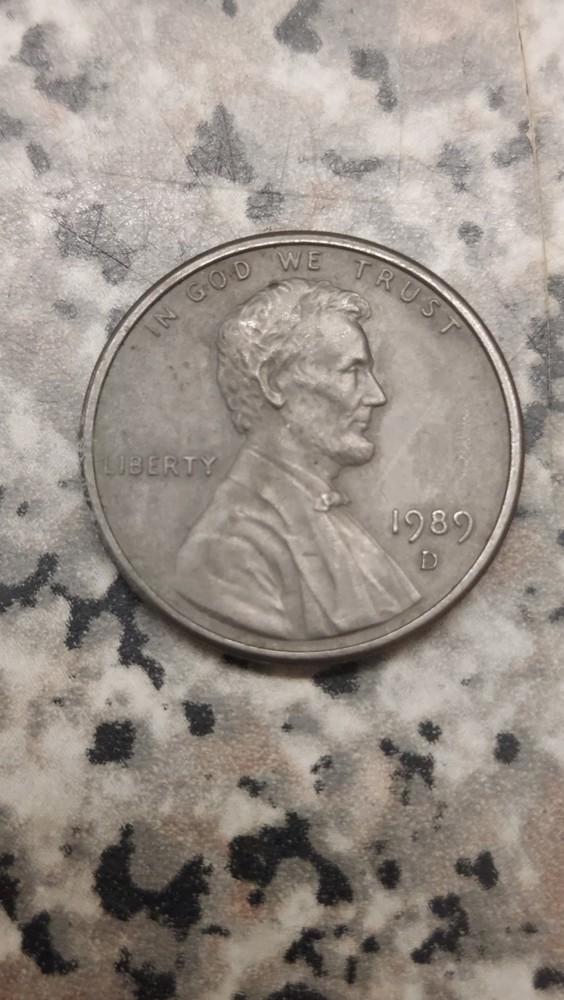 1989 D PENNY UNPLATED.