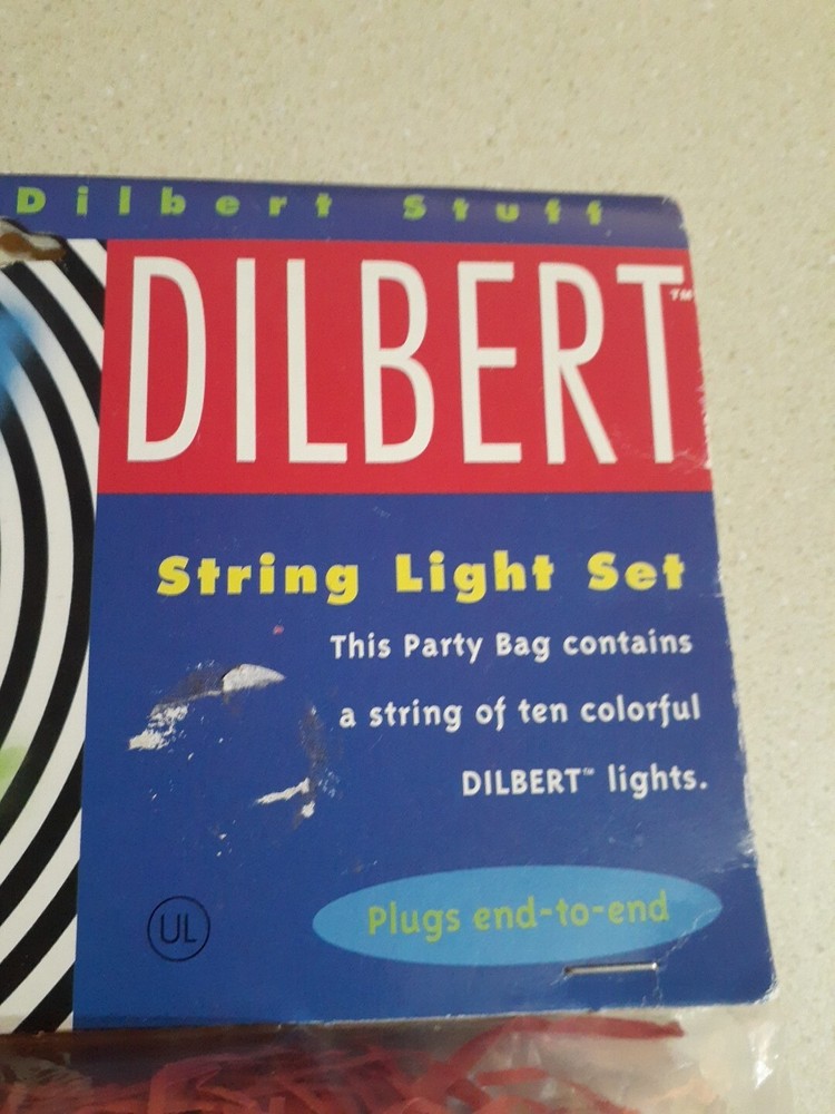 Vintage Primal Lite Fun Lights Dilbert 12ft