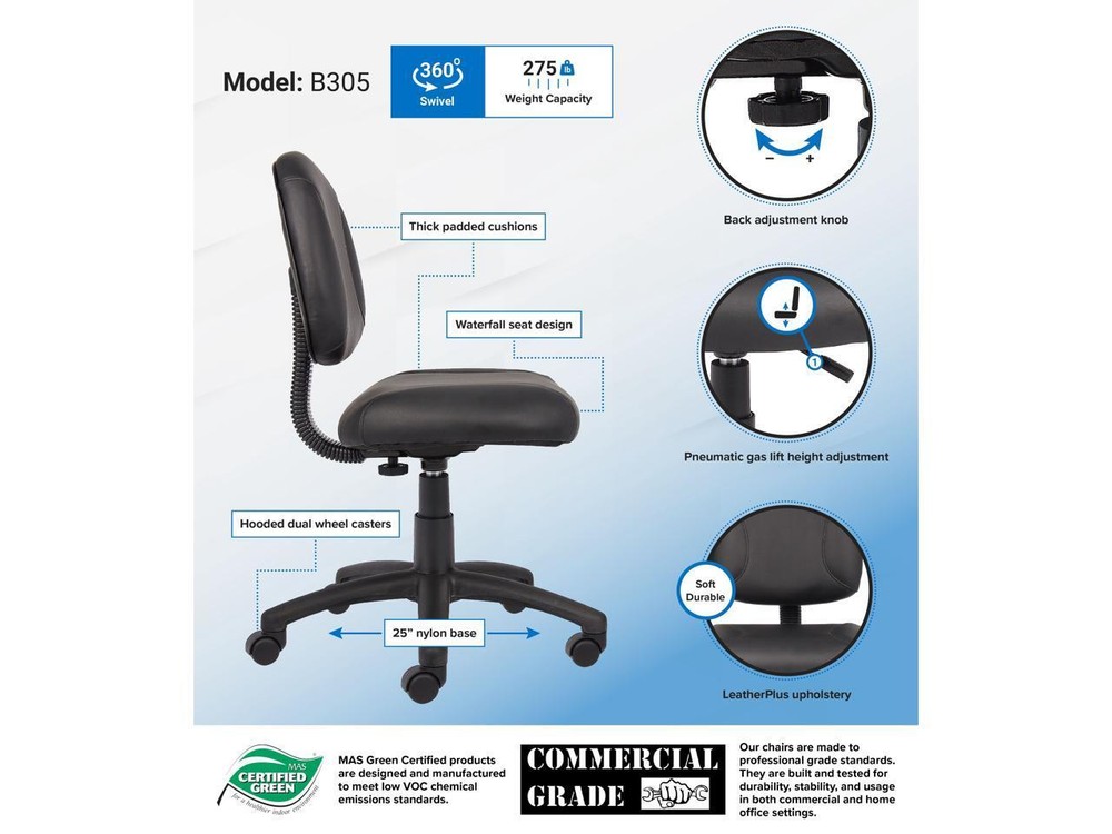 BOSS Office Products B305 Task Chairs