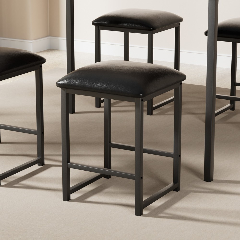 Dining Table Set for 4 Small Space Kitchen Breakfast Table Chairs Set, 4 Stools