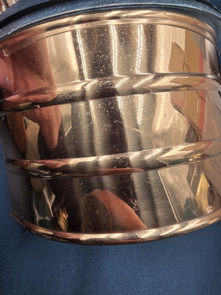 Copper Wall Salt Cellar Box Plastic Lining