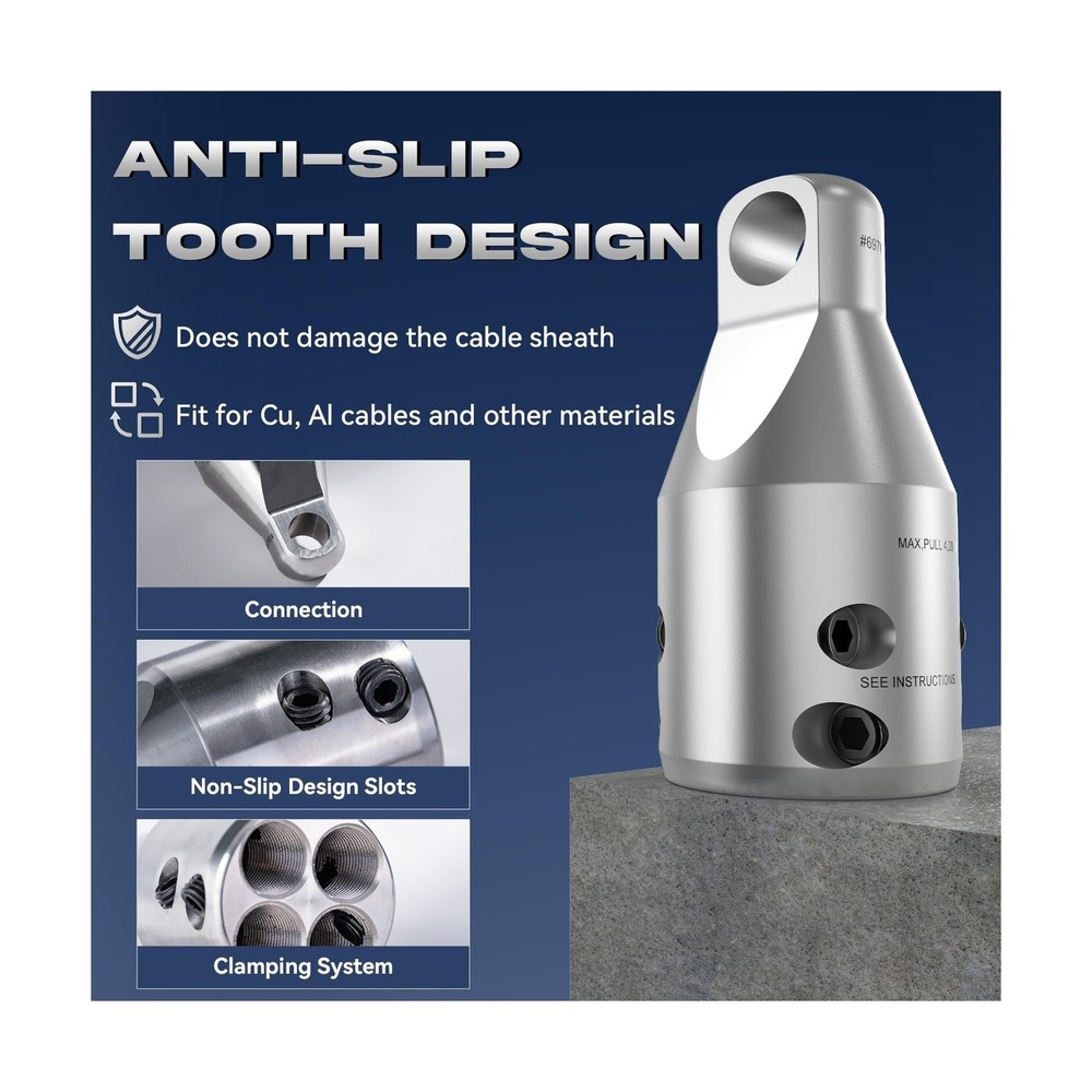 Penguin Puller Sr. Wire Pulling Attachment (69700)-Heavy Duty Electrical Cabl...