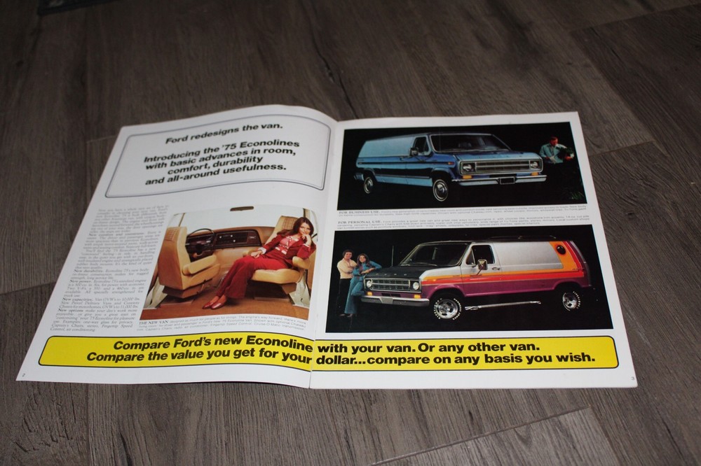 1975 Ford Econoline van sales brochure