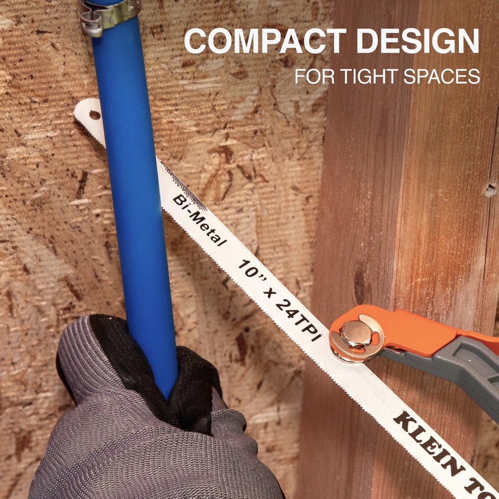 Klein Tools 31432 Compact Medium-Cut Hacksaw