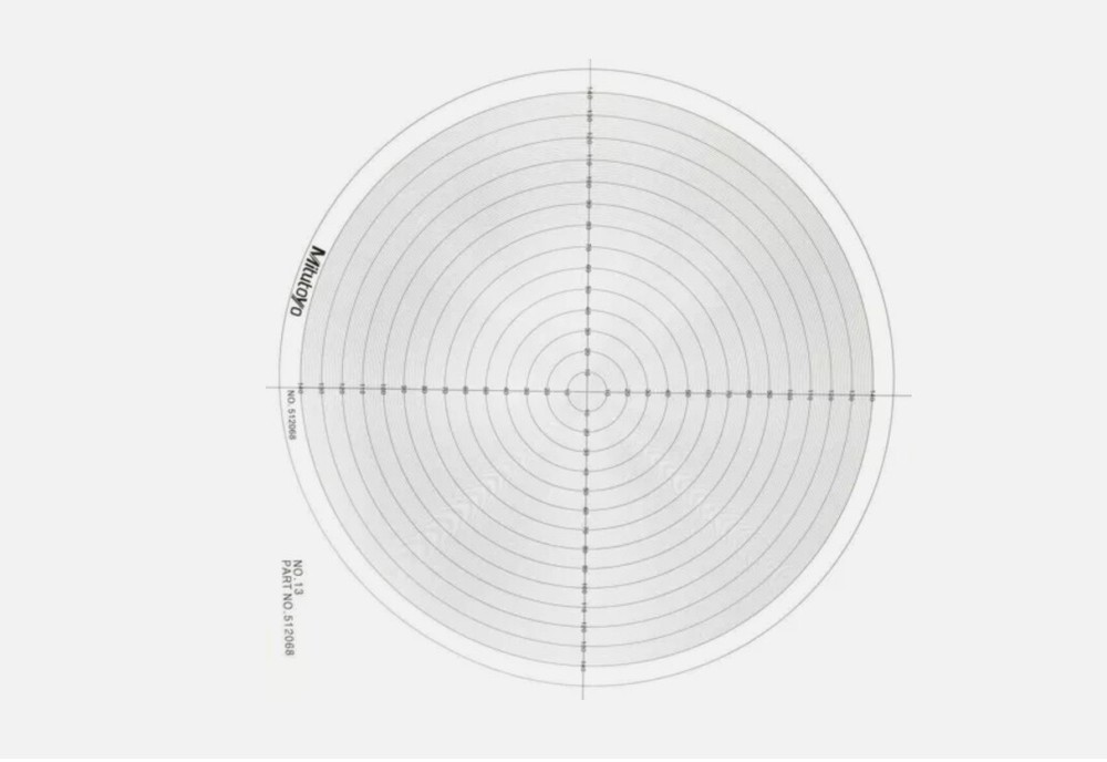 1pcs 512068 Optical Comparator Chart For Profile Projector Overlay Chart