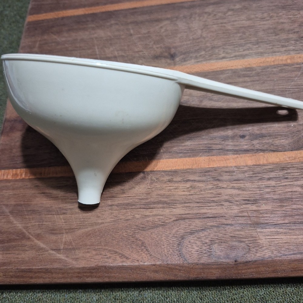 Vintage Foley Plastic Funnel Harvest Beige