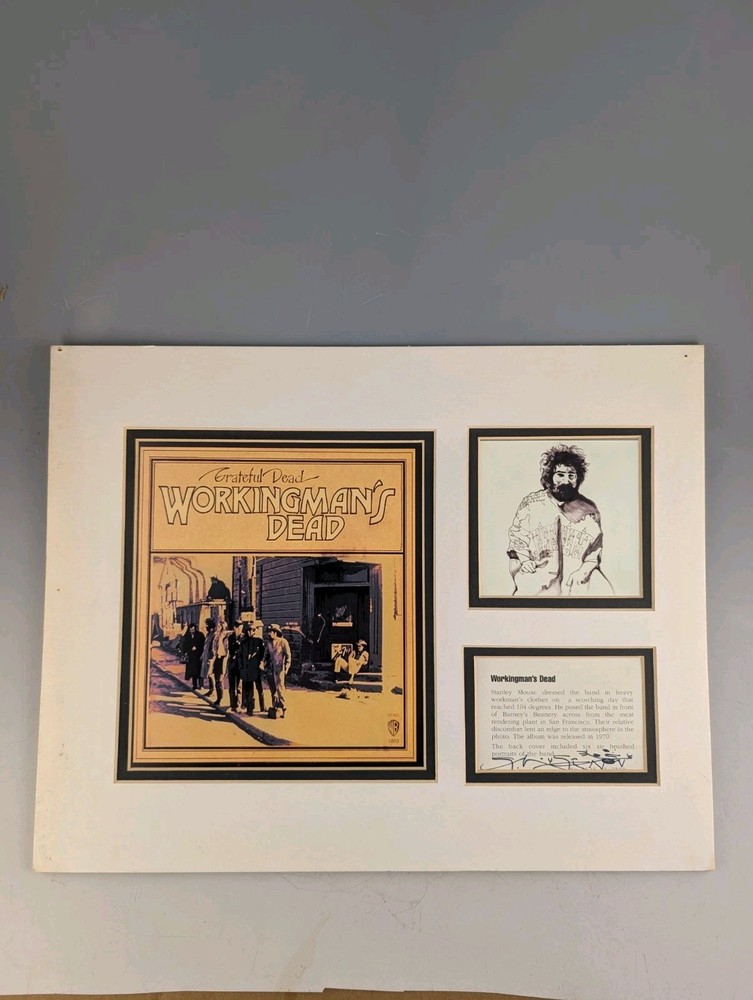 SIGNED #'D GRATEFUL DEAD PRINT BY STANLEY  MOUSE "WORKING MAN'S DEAD"