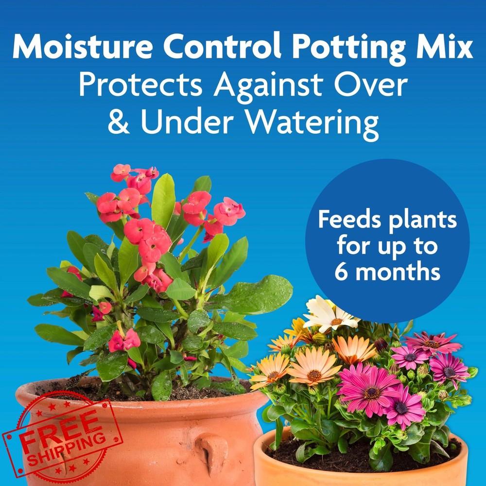 Miracle-Gro Moisture Control Potting Mix 8qt 3-Pack Container Plants