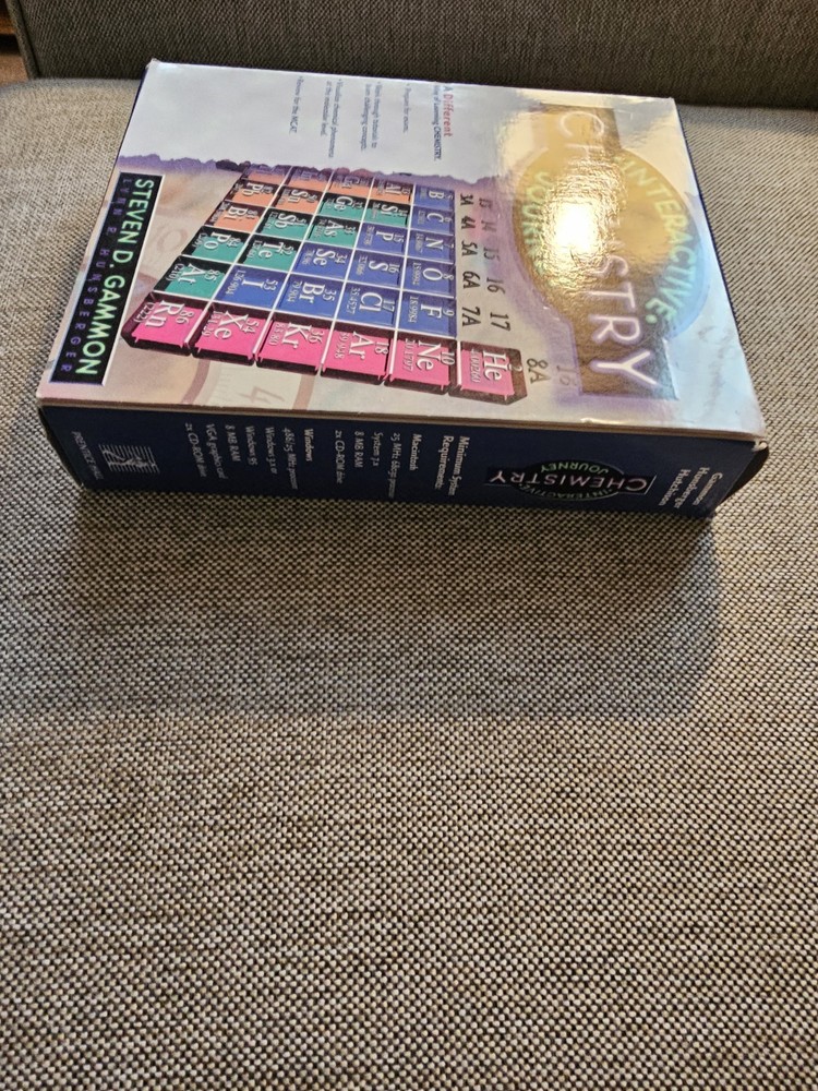 Interactive Chemistry Journey Leaning CD Opened Box