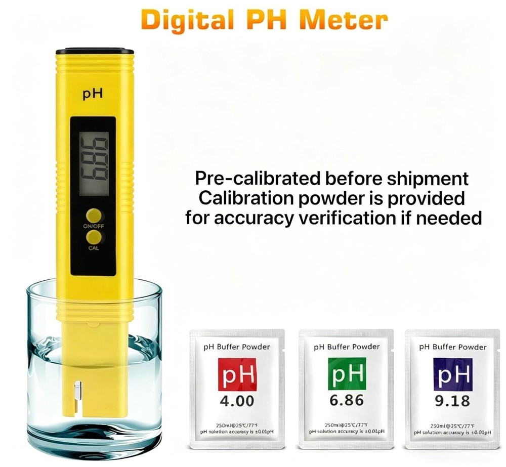 Compact Multi-Purpose pH Meter – Ideal for Drinking Water, Pools & Hydroponics