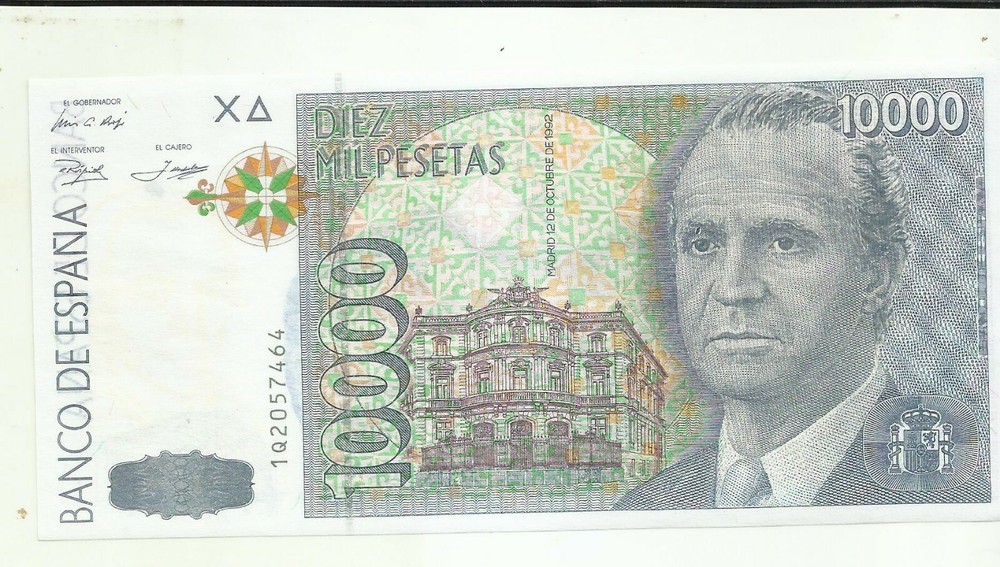 SPAIN 10000 PESETAS 1992  P 166. FAKE NOTE. FALSE NOTE. UNC CONDITION