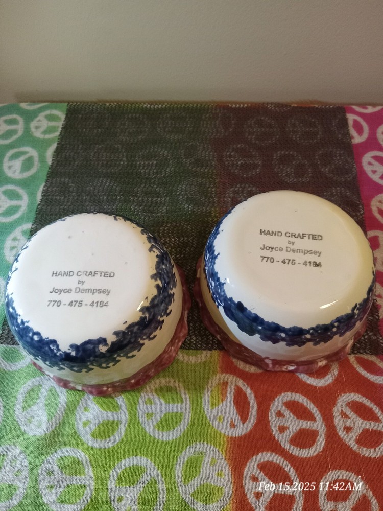 Joyce Dempsey Hand-Crafted Apple/Onion Baker Set