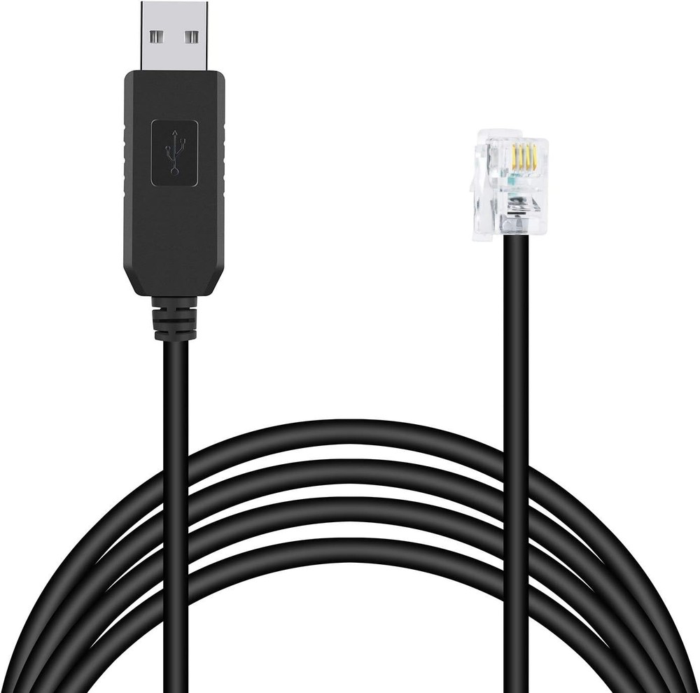 Durable 9.8ft USB to RJ10 Meade Telescope Control Cable with CP2102 Chipset