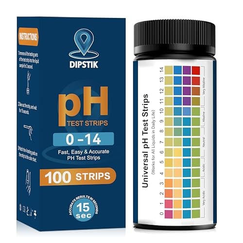 pH Test Strips (0-14) -Universal pH Test Paper Test Strips for Drinking Water,