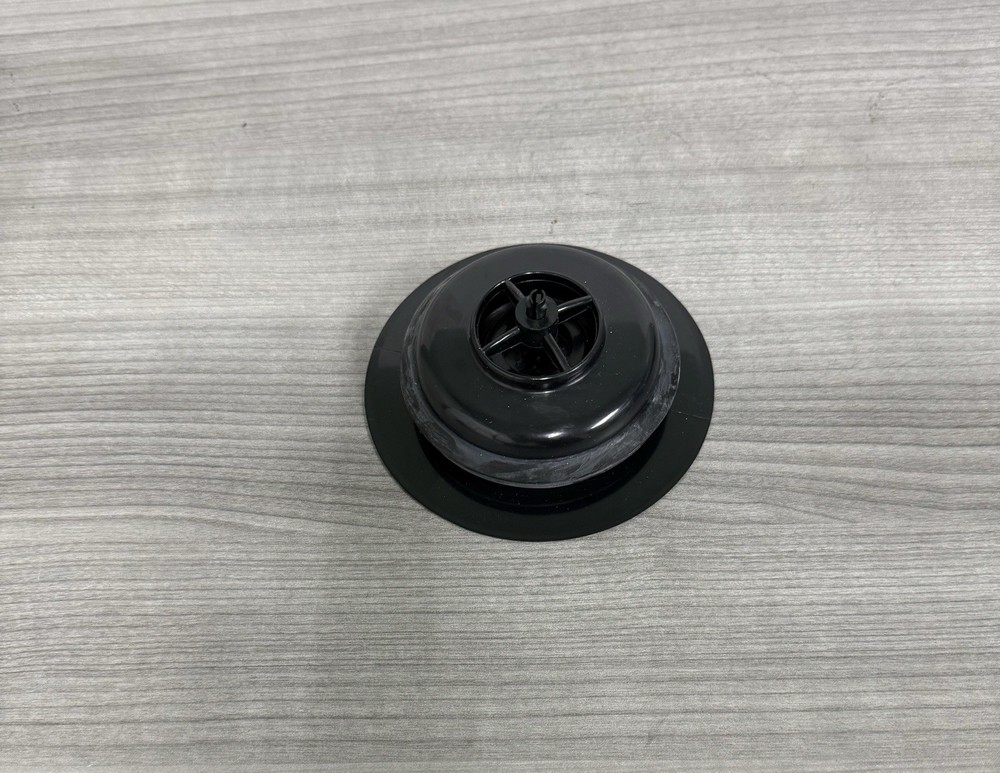 Garbage Disposal Strainer and Stopper with Decorative Disposal Flange in Black,