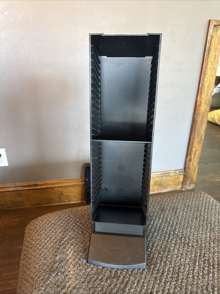 Laserline CD Tower Stand Display Rack Organizer 30 Storage Table Top 19” HTF