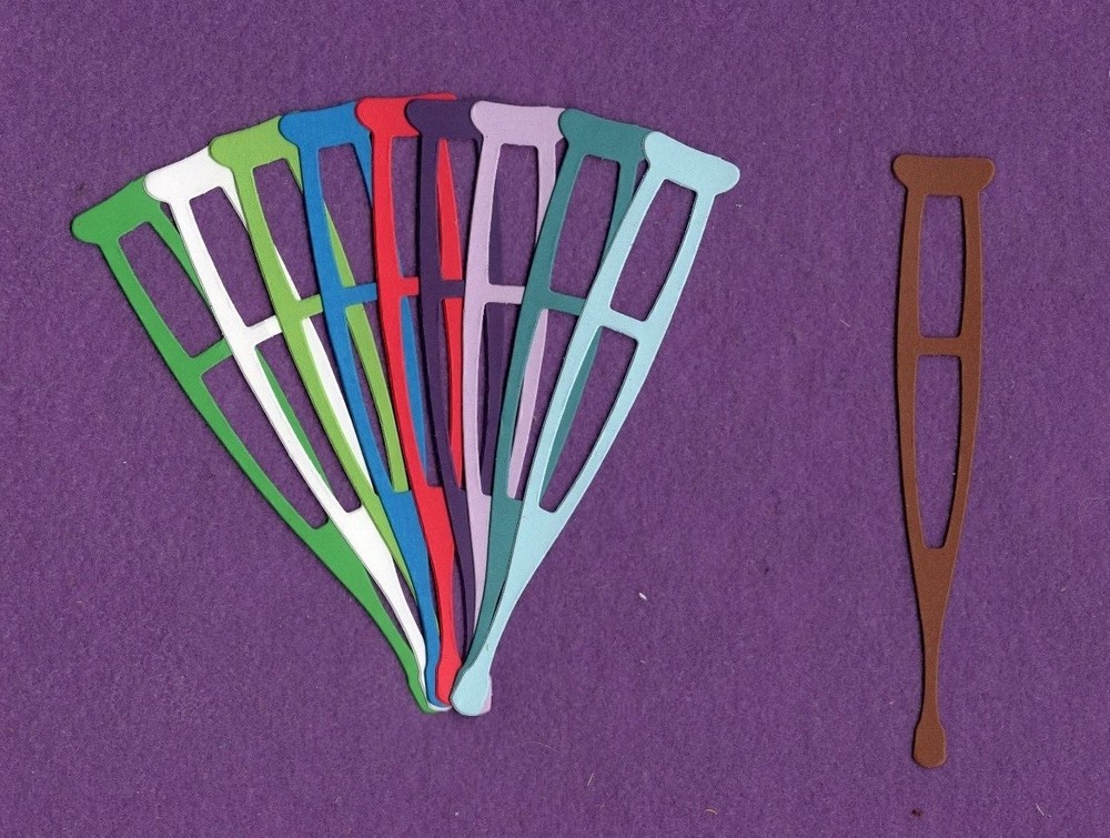 CRUTCH die cuts scrapbook cards