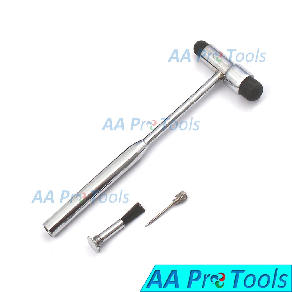 1 Reflex Hammer Buck Needle and Brush Hammer Percussion Diagnostic