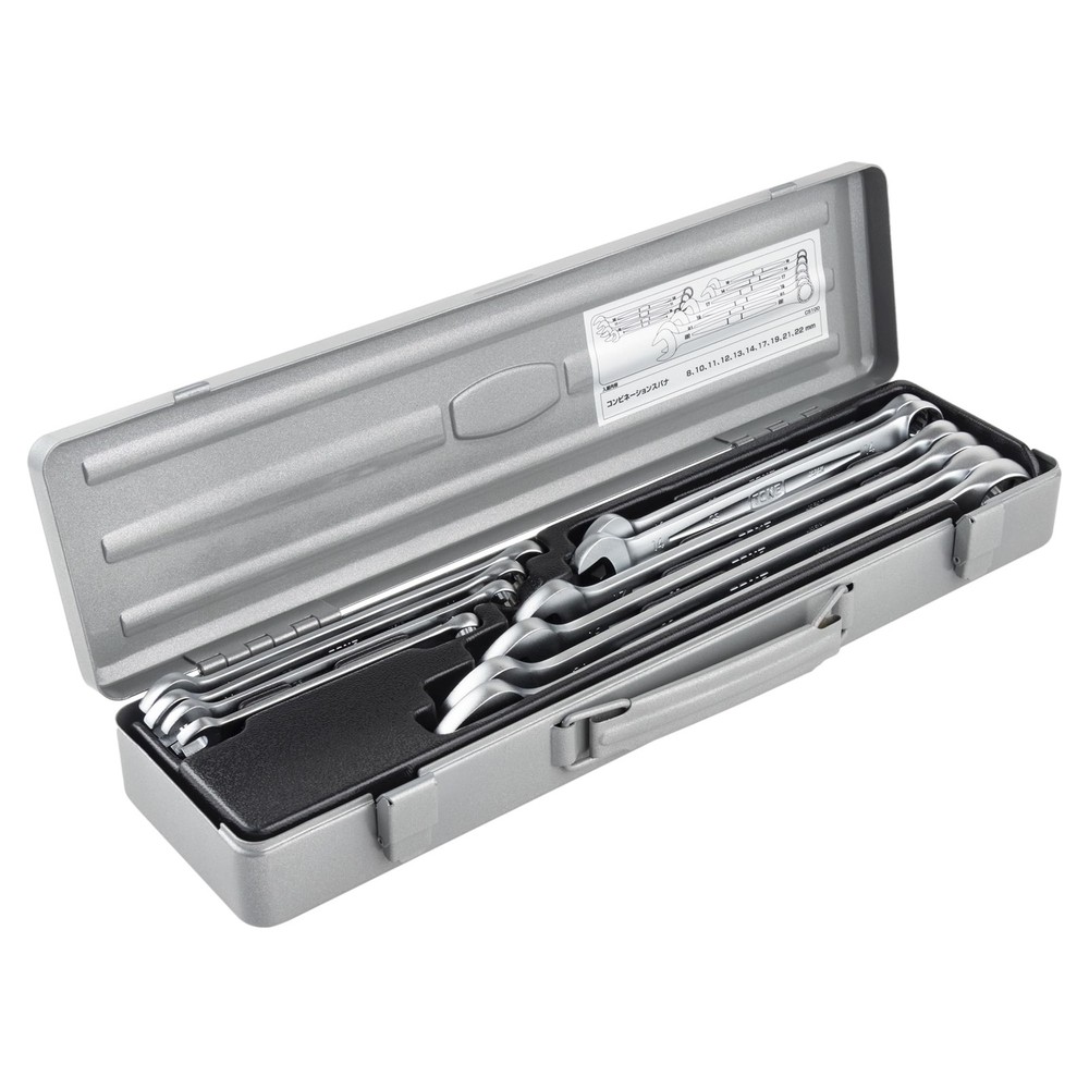 TONE Combination Spanner Set CS100 Silver (10-piece set)