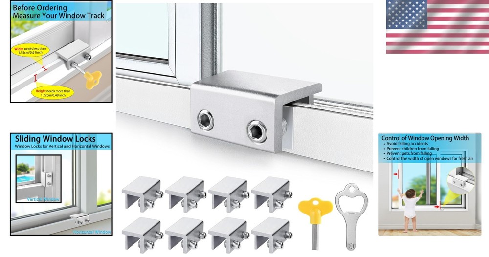 Window Locks for Vertical & Horizontal Windows