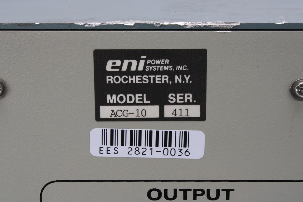 ENI ACG-10 High-Power RF Generator