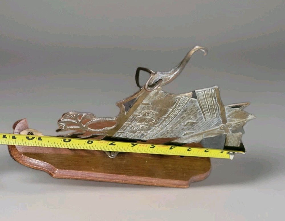 VTG.Fireplace Tool Holder? Windmill Solid Brass Wall Mount- RARE