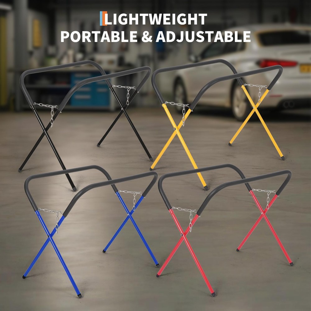 Folding Work Stand 500 lb Capacity Portable Workbench Heavy Duty Bumper Stand