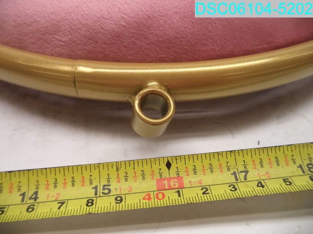 Replacement Pink Velvet Cushion 14-1/2" D