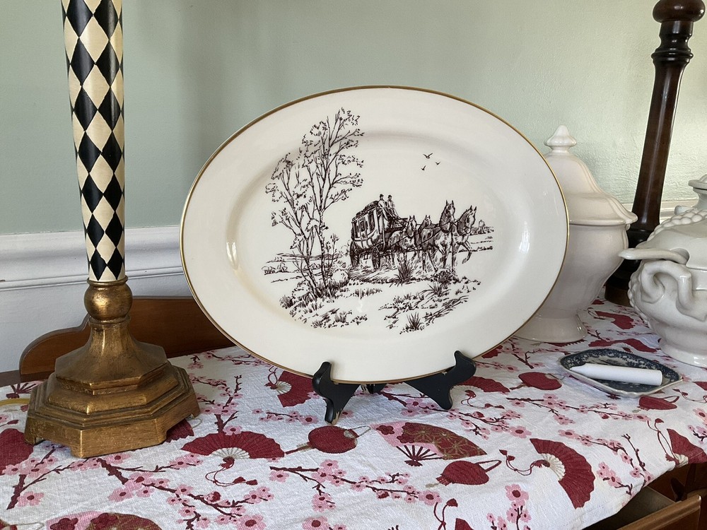 Lenox Stagecoach Carriage Platter