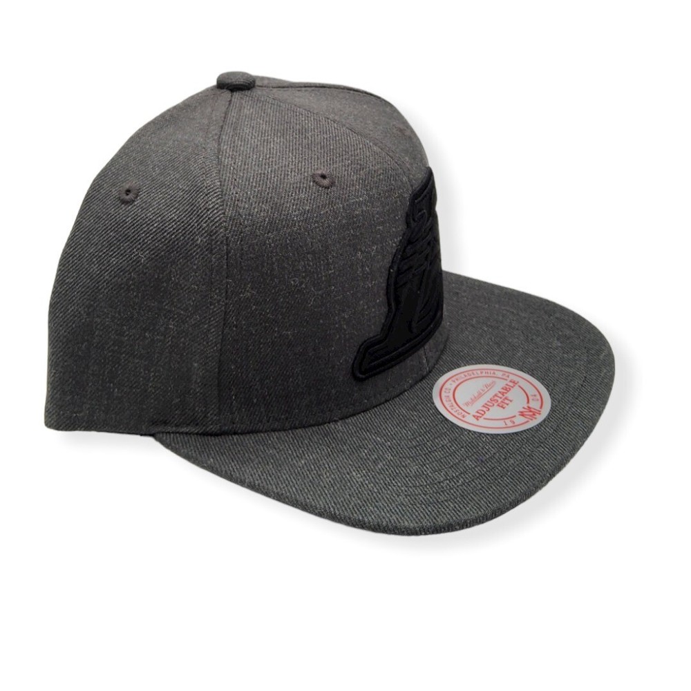 Mitchell & Ness Los Angeles Lakers Dark Heather Wool Adjustable Snapback Hat Cap