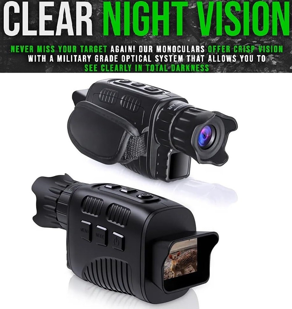Night Vision LCD Digital Screen Binoculars Goggles 32GB Monocular Infrared