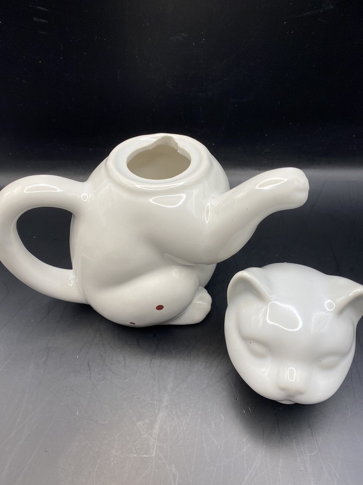 Porcelain Cat Kitten Pitcher~Creamer Small